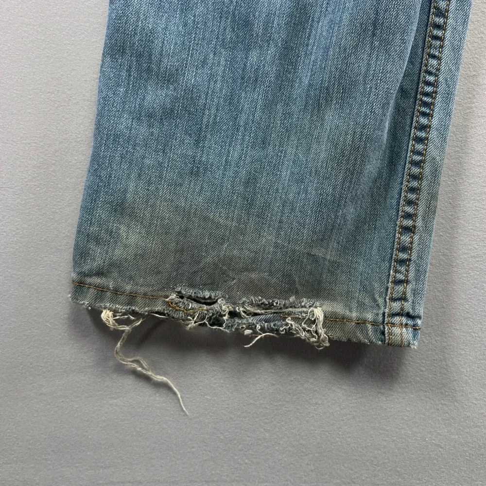 Levis Relaxed Straight Jeans Mens 34x30 Blue Denim Cotton Mid Rise Medium Wash